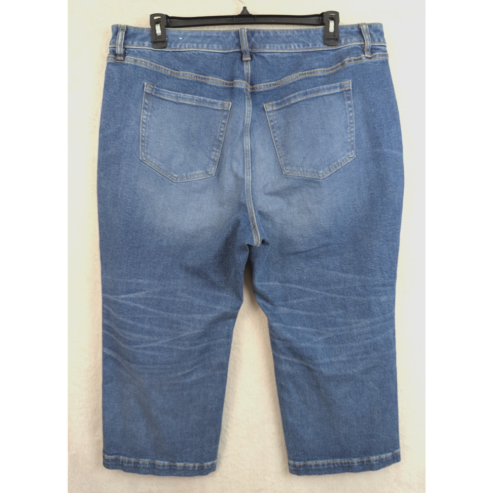 Lane Bryant sz 20 Jeans Mid Rise Straight Crop signature fit flex magic 1734 - Picture 4 of 8